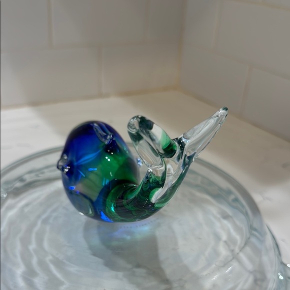 Glass Fish Figurine - Green and Blue - Picture 5 of 15